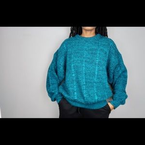 Vintage Saturday’s sweater XL teal